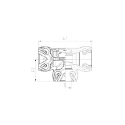 Adaptador Pivote Te Central Raufoss ABC