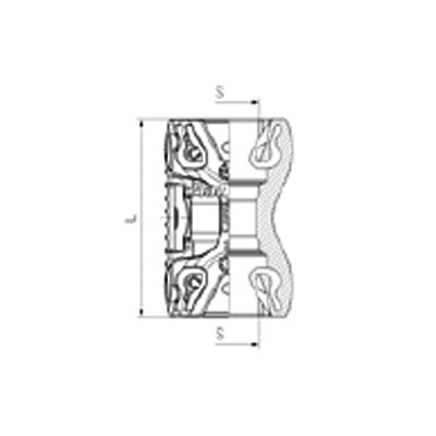 Adaptador Pivote Hembra Doble Raufoss ABC