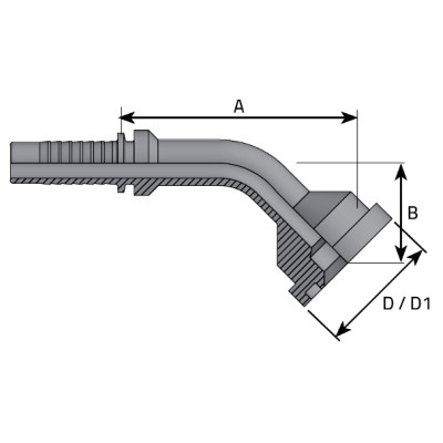 Brida Prensar Codo 45 6000 PSI