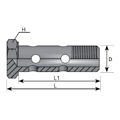 Tornillo Doble Métrico