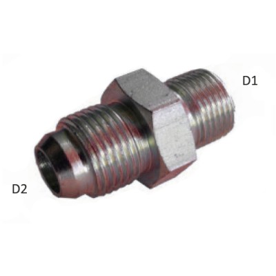 Adaptador Macho Recto Gas 60º Komatsu