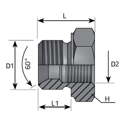 Adaptador Tapón Reductor Macho - Hembra