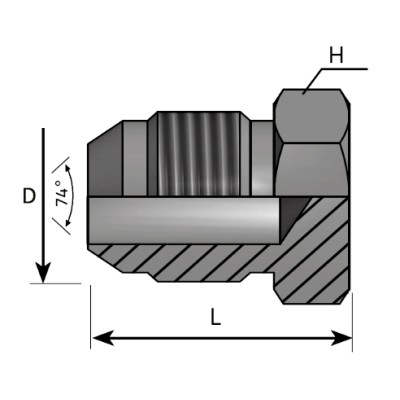Tapón Macho JIC (Con Cono)