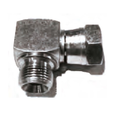 Codo 90º Macho - Tuerca Loca BSP Gas 60º