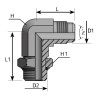 Codo 90 Macho JIC 37 - Macho SAE UNIF Orientable