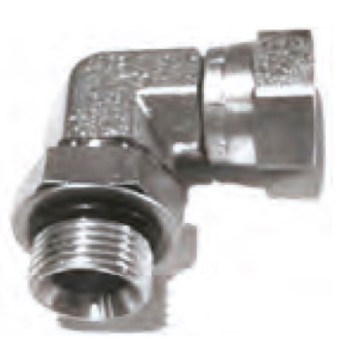 Codo Tuerca Loca - Macho Gas Orientable
