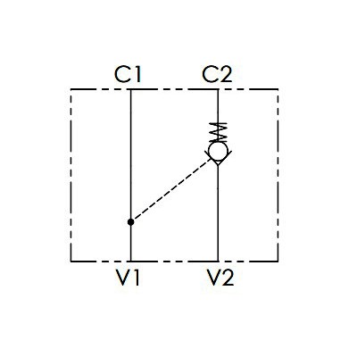 Valvula Antirretorno Simple Pilotado Tubo 12L