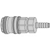 Hembra Enchufe Rápido Aire Serie 300 eSafe Tubo