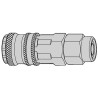 Hembra Enchufe Rápido Aire Serie 300 eSafe Stream Line