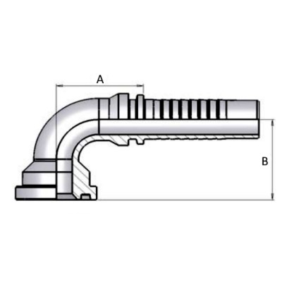 Brida Multiespiral Codo 90 3000 Psi