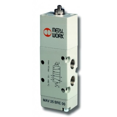 Válvula Neumática Manual Serie 70 MAV Puntal Servo Pilotado 5/2 Panel