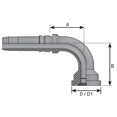 Brida Codo 90 INTERLOCK 6000 Psi