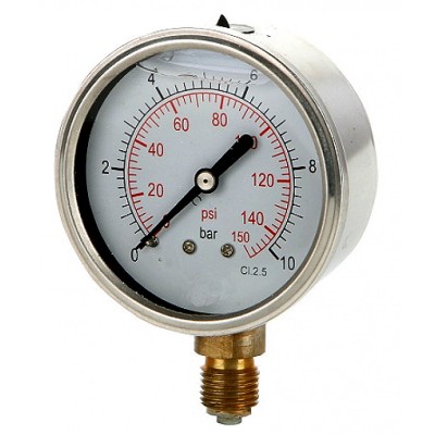 Manómetro 63mm Radial Con Glicerina