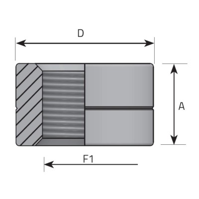 Empalme Soldar Hembra