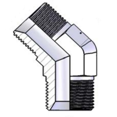 Adaptador 45º Macho Forjado