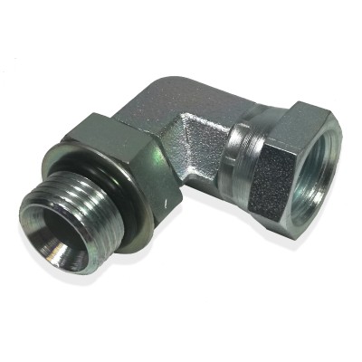 Codo Tuerca Loca - Macho Gas Orientable