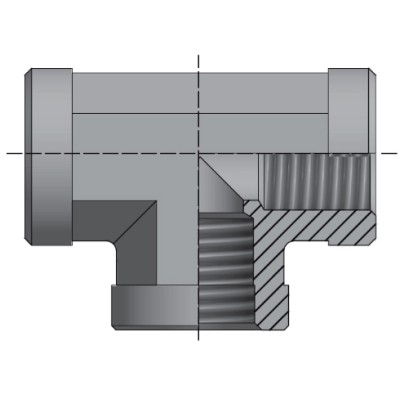 Te Hembra Fija BSP Gas 60º Forjada