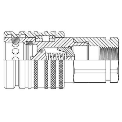 Hembra Enchufe Rápido Serie Push Pull