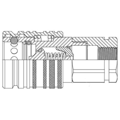 Hembra Enchufe Rápido Push-Pull