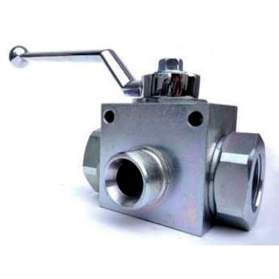 Válvula Con Taladros De Fijación 3 Vías