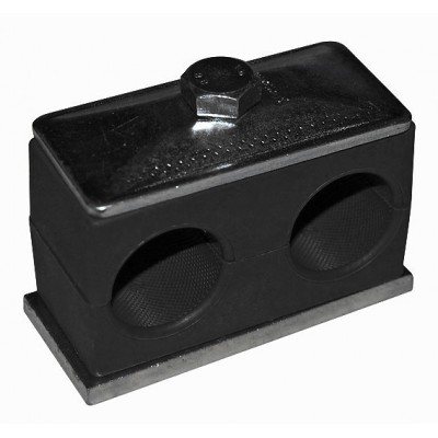 Abrazadera Soldar Doble Negra