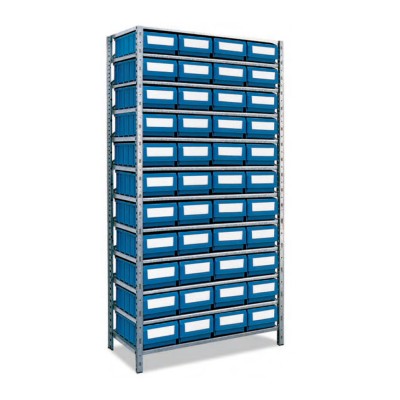 Kit Estantería Metálica Con Cajones