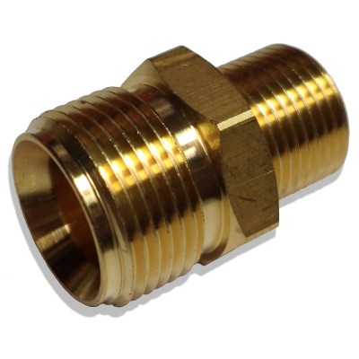 Adaptador Hidrolavadora Macho - Macho Latón