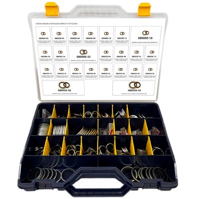 Surtido Arandelas Metalgoma 01 1/4 a 2" (Pulgadas)   - 6 a 42 (mm)