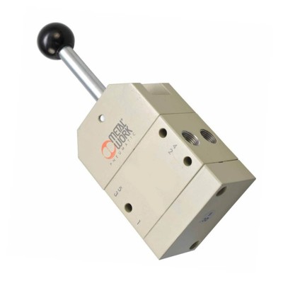 Válvula Neumática Manual Serie 70 MAV Palanca Frontal 5/3