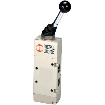 Válvula Neumática Manual Serie 70 MAV Palanca Frontal 5/2