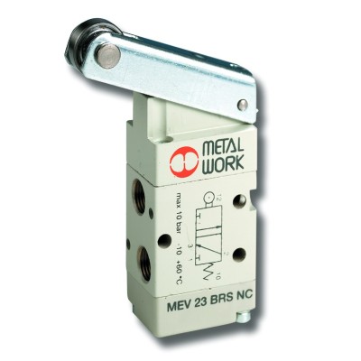 Válvula Neumática Mecánica Serie 70 MEV Palanca Rodillo Bidireccional 3/2