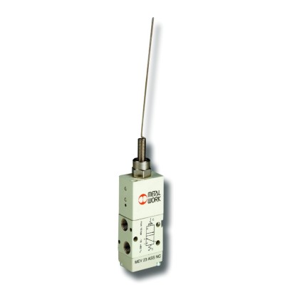 Válvula Neumática Mecánica  Serie 70 MEV Antena Servo Pilotada 3/2