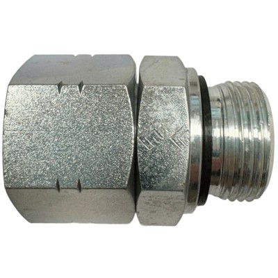 Adaptador Macho BSP Tuerca Loca JIC con Tuerca de alambre empuje