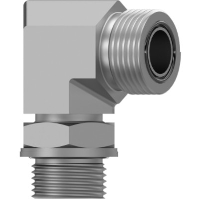 Codo 90º Macho ORFS - Macho BSPP Plano Orientable