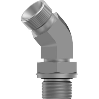 Codo 45º Macho - Macho Orientable Forjado