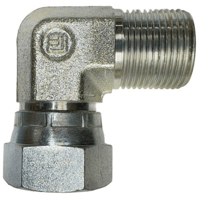 Codo 90º Macho - Tuerca Loca BSP 60º Forjado