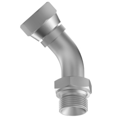 Adaptador 45º Tuerca Local - Tuerca Loca Accesorial · Tuerca de alambra de empuje