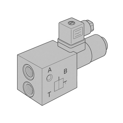 Bloque Simple Electroválvula NG6 - P a A / B a T -